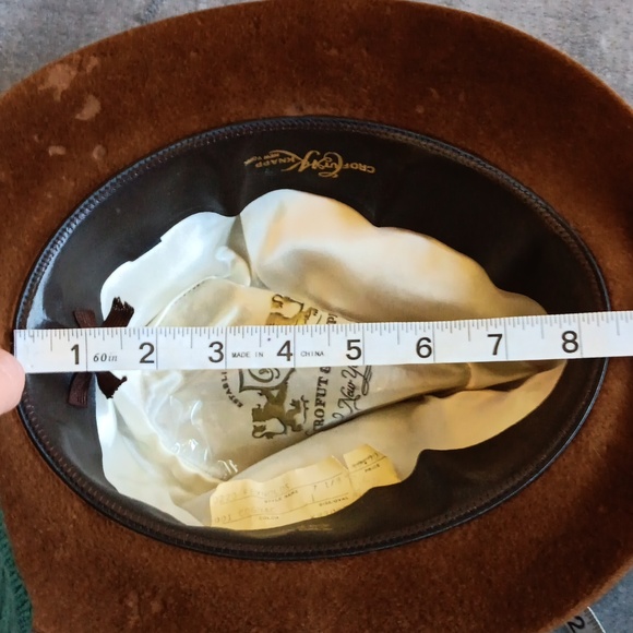 Vintage Velvet Cognac Brown Academia Hat, Small, Steampunk, Goblincore - Picture 13 of 14